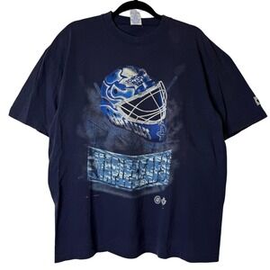 VTG 1991 Toronto Maple Leafs NHL T-Shirt 90s Canada Short Sleeve Hockey Blue L